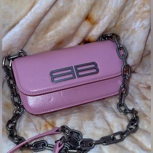 BALENCIAGA PINK Gossip XS Balenciaga leather bag